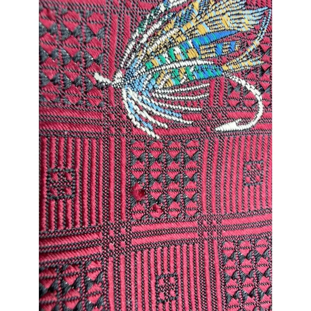 Robert Talbott Best of Class Nordstrom Silk Tie Fly Fishing Lures 59” Hand Sewn